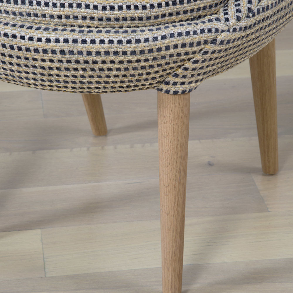 SONARA SIDE CHAIR - NAT OAK w/ MARTEL HAY
